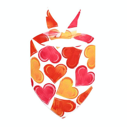 Cute Pet Triangle Towel Bib Cartoon Cats And Dogs Drool Towel Scarf - Size 01 - 07