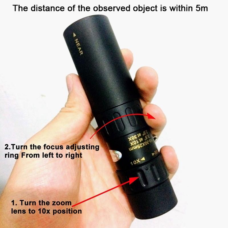 Portable High Definition Night-vision Telescope - 10-30x25