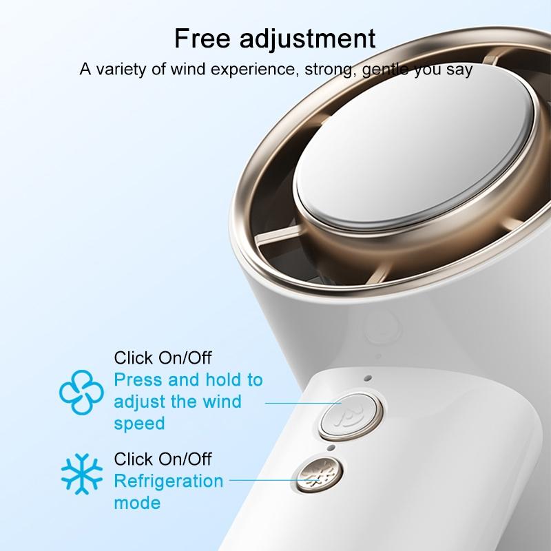 Ultra Freeze Ice Pack Handheld Fan High Speed Portable