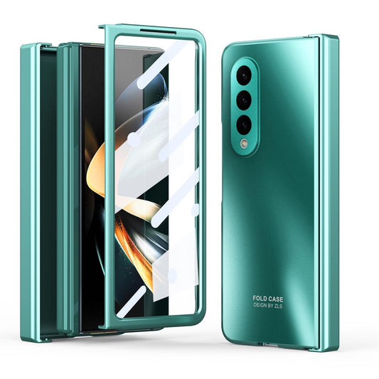 Foldable Electroplated 5g Case for Samsung Galaxy z Fold 4 - Green