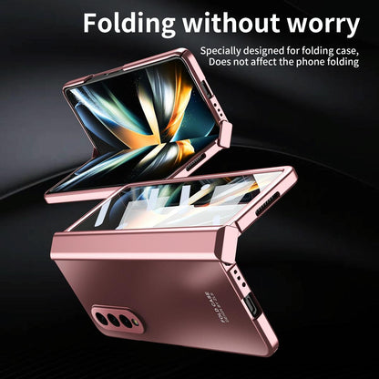 Foldable Electroplated 5g Case for Samsung Galaxy z Fold 4 - Green