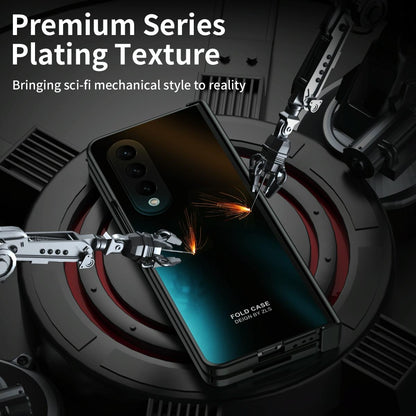 Foldable Electroplated 5g Case for Samsung Galaxy z Fold 4 - Green