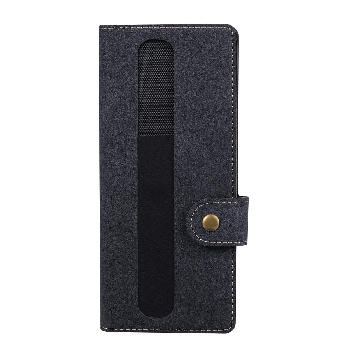 Vili Pr Series Flip Leather Case for Samsung Galaxy z Fold4 - Black