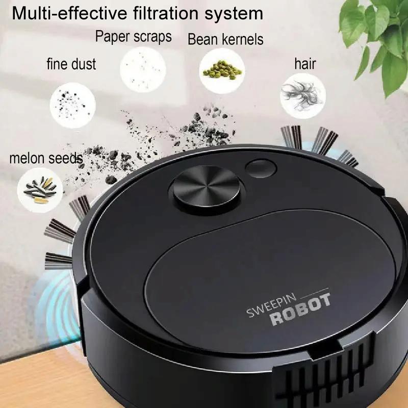 Smart Usb Charging Robot Vacuum for Family Cleaning - Yellow