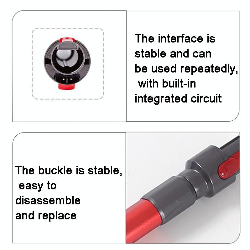 Metal Extension Tube for Dyson Vacuum Cleaners - Red