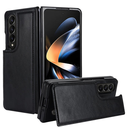 Full Coverage Double Buckle Phone Case for Samsung Galaxy z Fold 4 - Black