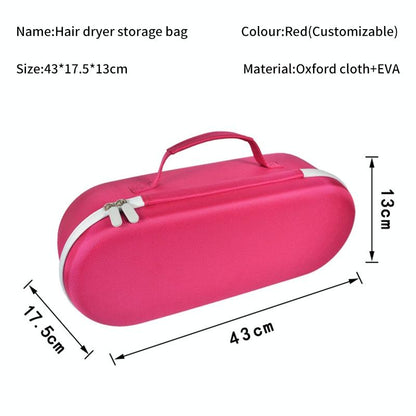 Hard Shell Storage Bag For Dyson Hd03 / Hd08 / Hd15 Hair Dryer Rose Red
