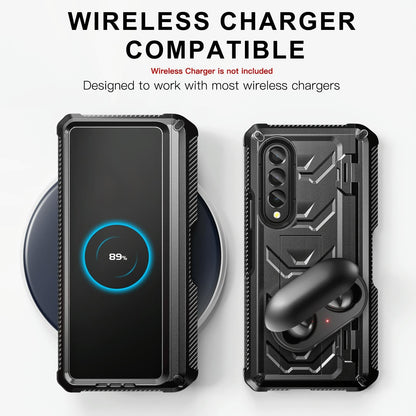 Foldable Shockproof Phone Case for Samsung Galaxy z Fold 4 / 5g - Black