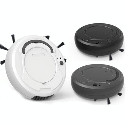 Smart 3-in-1 Robot Vacuum with Wet / Dry Mopping - Rechargeable & Auto Cleaning - Black - White