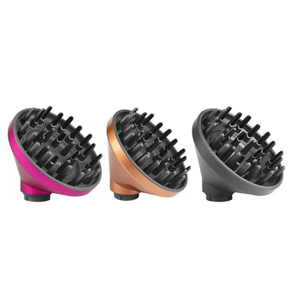 Gold Diffuser Attachment for Dyson Airwrap - Replacement Nozzle - Gray