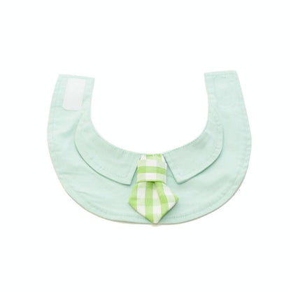 Pet Shawl Scarf Saliva Towel Dog Clothes Accessories - Size S - Green