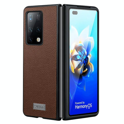 Handmade Leather Shockproof Tpu Case for Samsung Galaxy z Fold 4 - Green