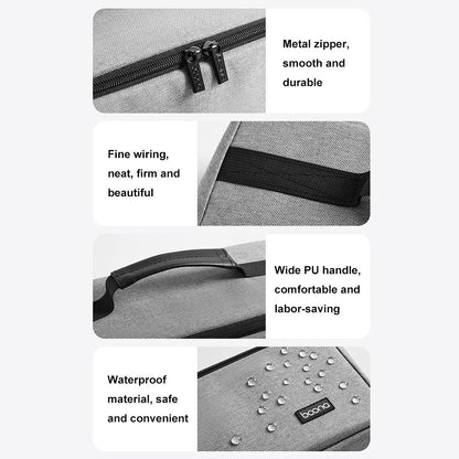 Waterproof Hair Dryer Storage Bag Large Capacity - Gray