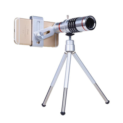 Universal Mobile Phone Telescope Lens with Clip - Ideal for Outdoor Shooting - 12X