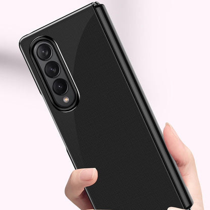 Shockproof Clear Phone Case for Samsung Galaxy z Fold 4 - Rose Gold