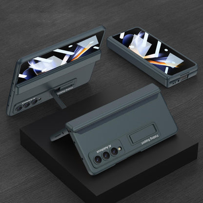 Foldable Magnetic Hinge Case for Samsung Galaxy z Fold 4 - Compact Design - Grey