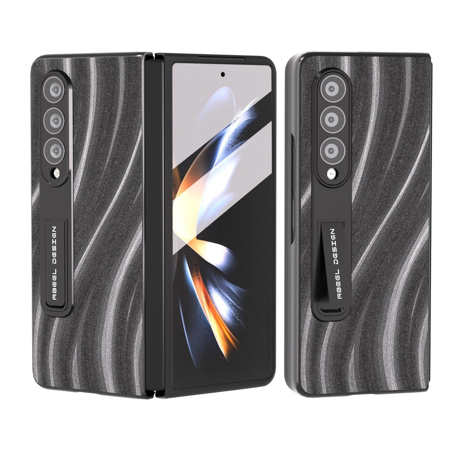 Galactic Pattern Phone Case for Samsung Galaxy z Fold 4 5g - Integrated Protection - Grey