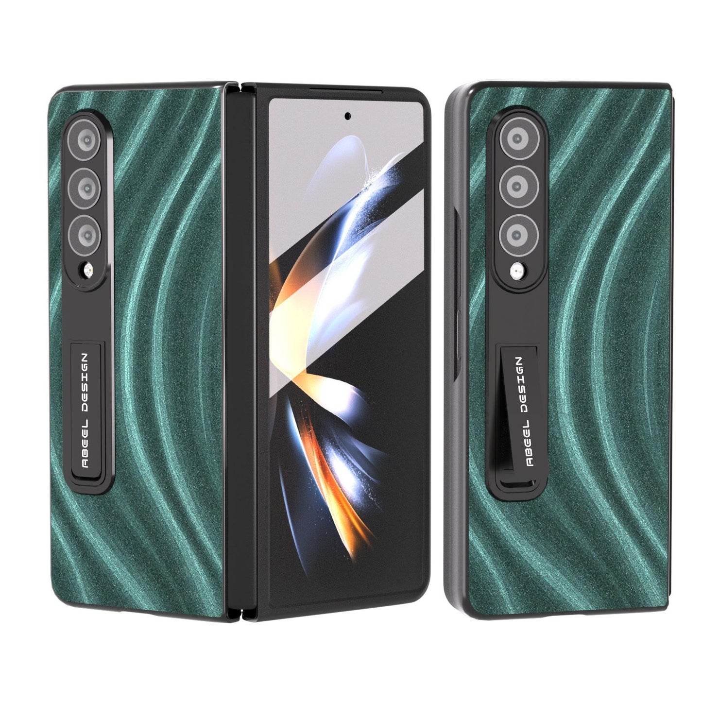 Galactic Pattern Phone Case for Samsung Galaxy z Fold 4 5g - Integrated Protection - Grey