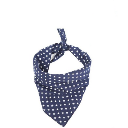 Pet Triangle Towel Christmas Snowflake Dog Saliva Towel - Size L - Red