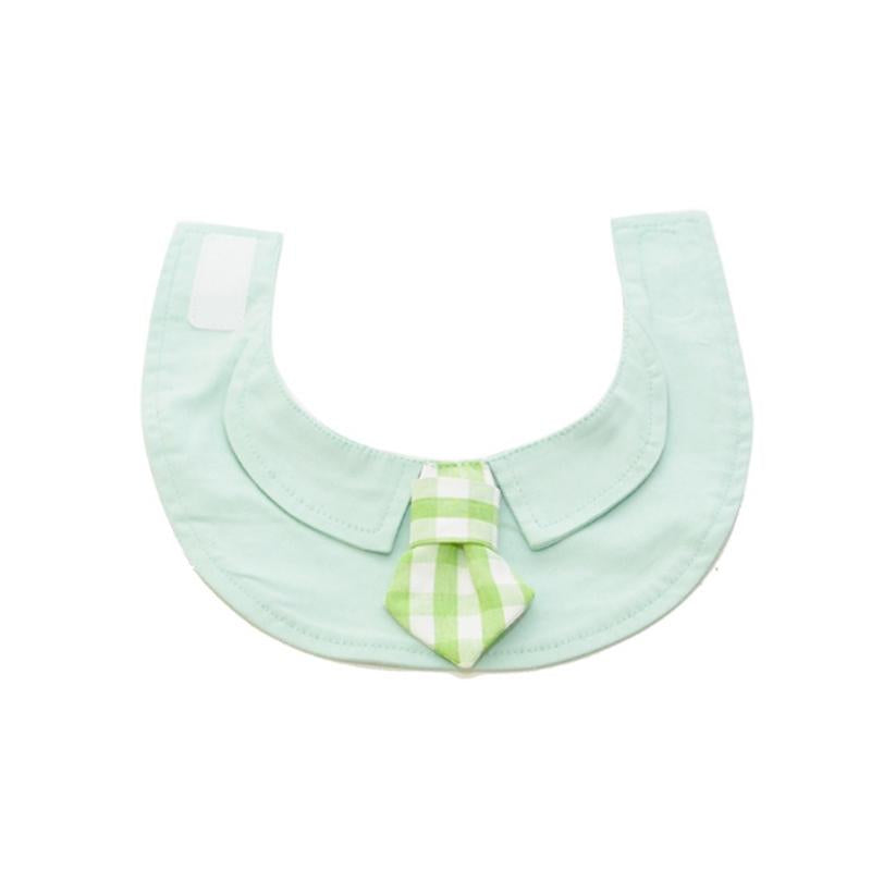 Pet Shawl Scarf Saliva Towel Dog Clothes Accessories - Size M - Green