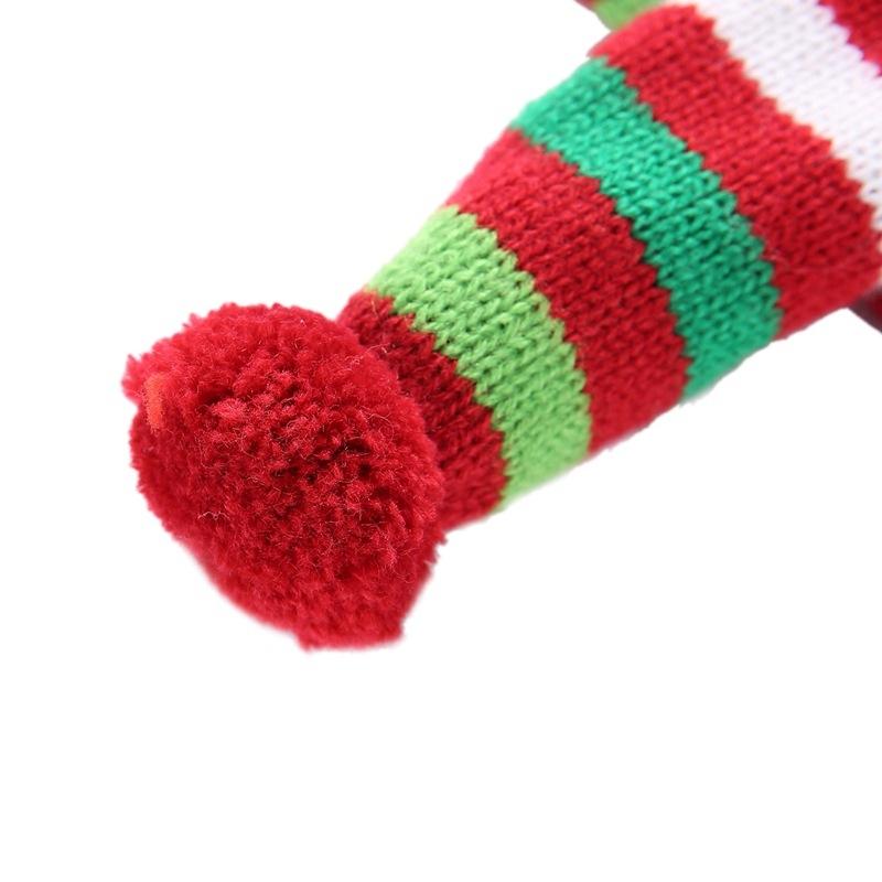 Dog Scarf Christmas Pet Accessories Winter Warmth Pet Scarf - Size M Red And Green Stripes