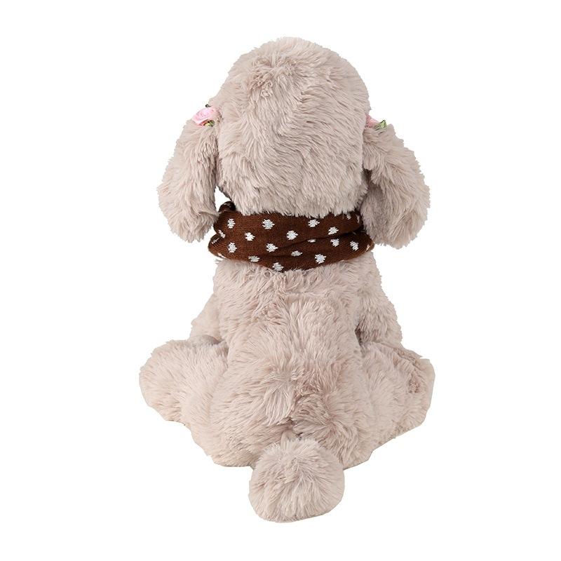 Christmas Pet Scarf Autumn And Winter Warm Elk Christmas Dog Scarf - Size L Brown