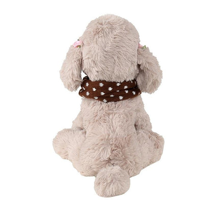 Christmas Pet Scarf Autumn And Winter Warm Elk Christmas Dog Scarf - Size L Brown