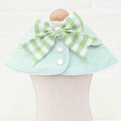 Pet Accessories Dog Small Shawl Bib Saliva Towel Triangle Scarf - Size L - Light Blue