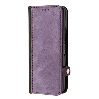 Leather Phone Case with Side Buckle for Samsung Galaxy z Fold 4 / 5g - Royal Blue