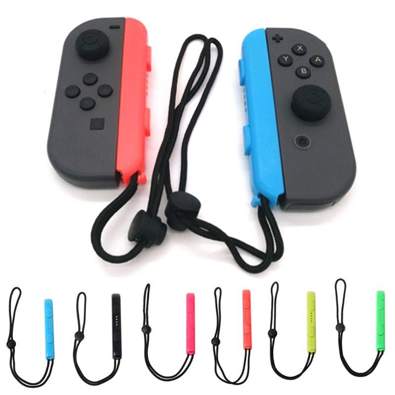 Joy Con Wrist Lanyard Pair for Nintendo Switch Gaming - Black