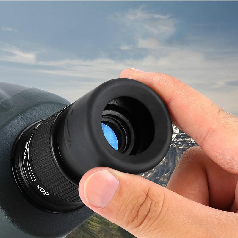High-Definition Monocular Telescope For Bird Watching And Target Viewing - Black