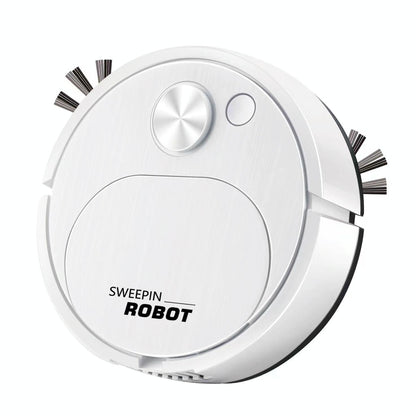 Smart Usb Charging Robot Vacuum for Family Cleaning - White