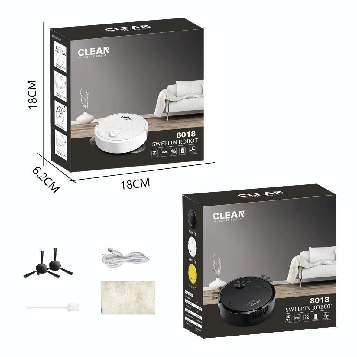 Smart Usb Charging Robot Vacuum for Family Cleaning - White