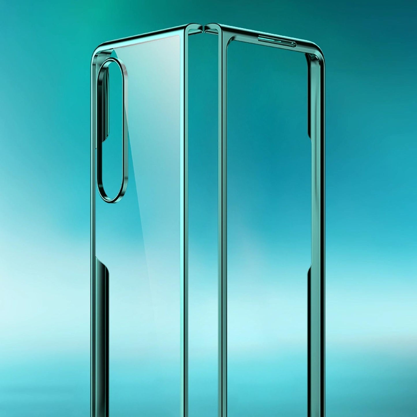 Shockproof Electroplated Case for Samsung Fold 4 5g - Gold