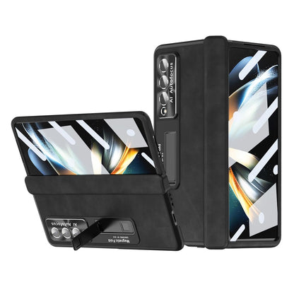 Magnetic Phone Case for Samsung Galaxy z Fold 4 - Napa Pattern - Black