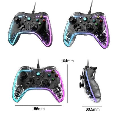 Universal Wired Gamepad for Nintendo Switch / Ps / Computer - Compatible with Multiple Devices - White