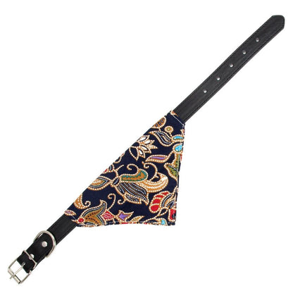 Cotton Pet Bib Cat Headband Dog Saliva Towel - Size Xs - Black