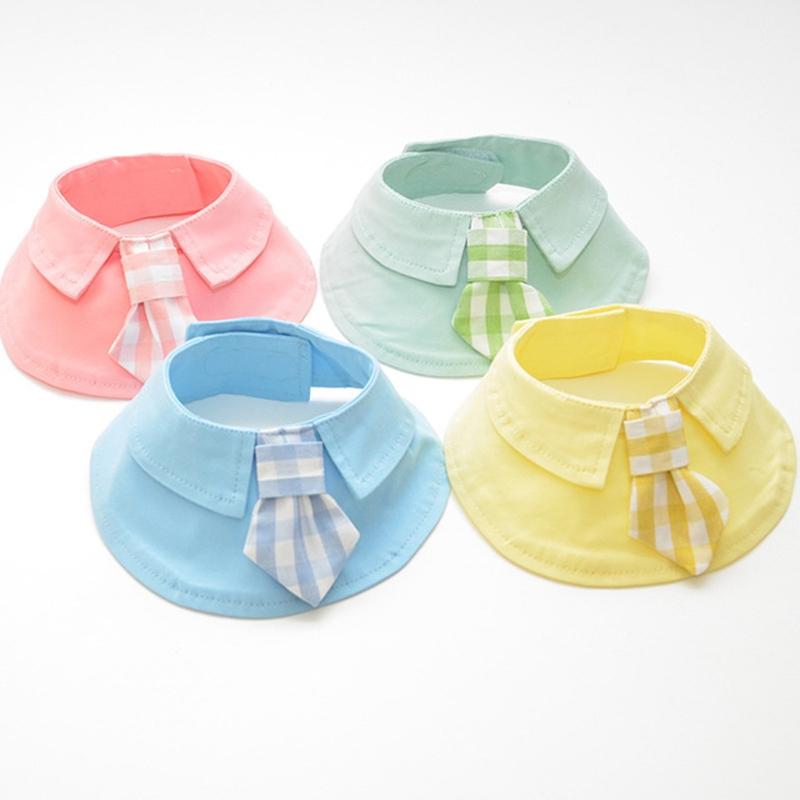 Pet Shawl Scarf Saliva Towel Dog Clothes Accessories - Size S - Yellow