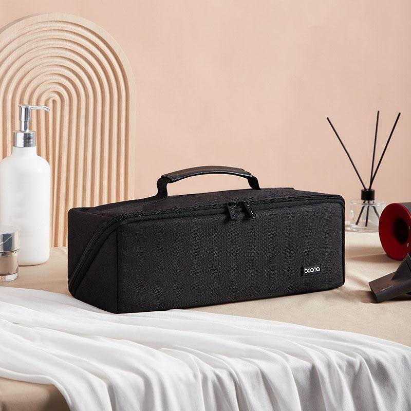 Waterproof Hair Dryer Storage Bag Large Capacity - Black