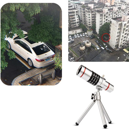 Universal Mobile Phone Telescope Lens with Clip - Ideal for Outdoor Shooting - 18X