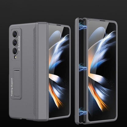 Foldable Magnetic Hinged Case for Samsung Galaxy z Fold 4 - Grey