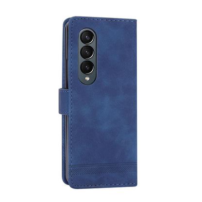 Premium Leather Tpu Case for Samsung Galaxy z Fold 4 / 5g - Purple