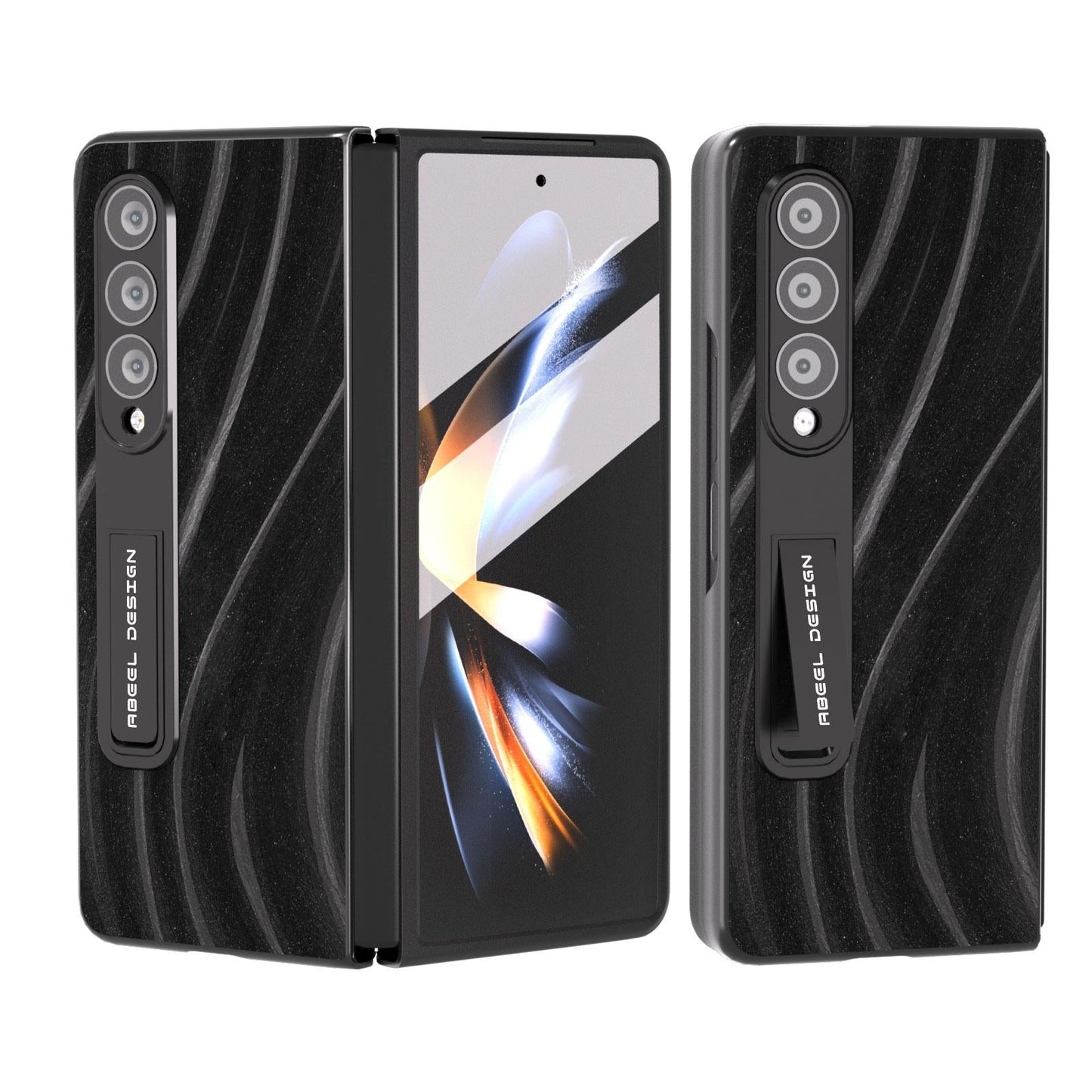 Galactic Pattern Phone Case for Samsung Galaxy z Fold 4 5g - Integrated Protection - Black