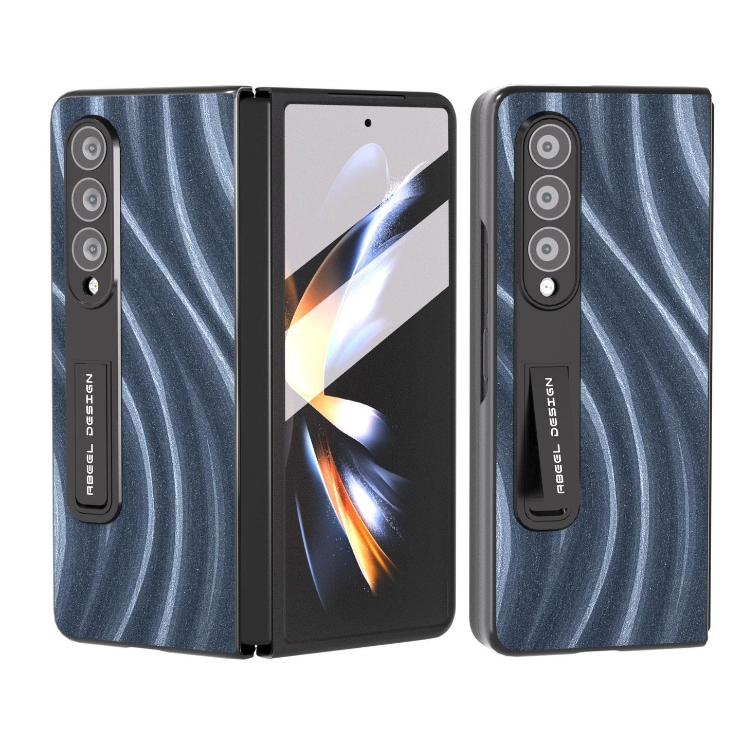 Galactic Pattern Phone Case for Samsung Galaxy z Fold 4 5g - Integrated Protection - Black