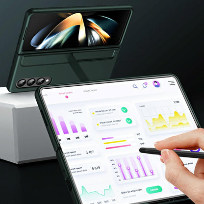 Detachable Pen & Phone Case for Samsung Galaxy z Fold 4 - 2 in 1 - Purple