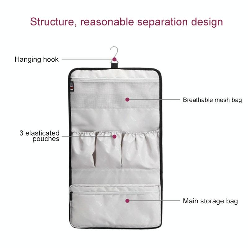 Black Nylon Hanging Storage Bag for Portable Dyson Hair Curler