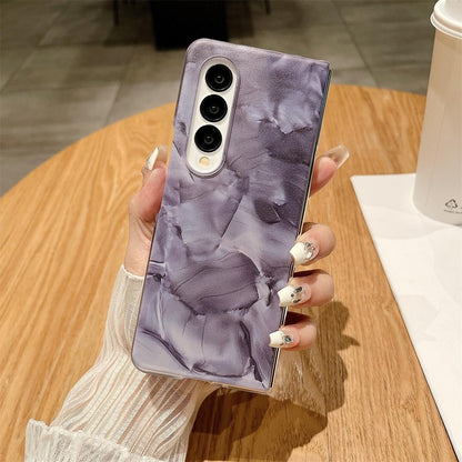 Shockproof Full Coverage Porcelain Case for Samsung Galaxy Fold3 / 4 - Purple