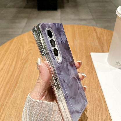 Shockproof Full Coverage Porcelain Case for Samsung Galaxy Fold3 / 4 - Purple