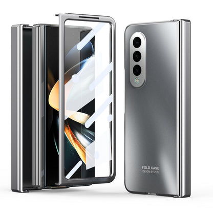 Foldable Electroplated 5g Case for Samsung Galaxy z Fold 4 - Silver