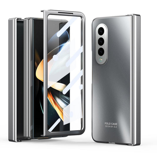 Foldable Electroplated 5g Case for Samsung Galaxy z Fold 4 - Silver